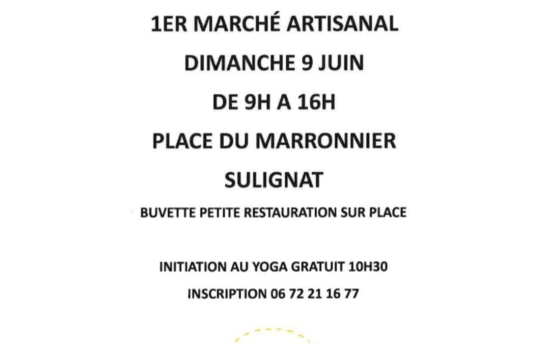 Marché artisanal de Sulignat le 9 juin 2024